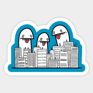 Giant Stupid Monsters Sticker